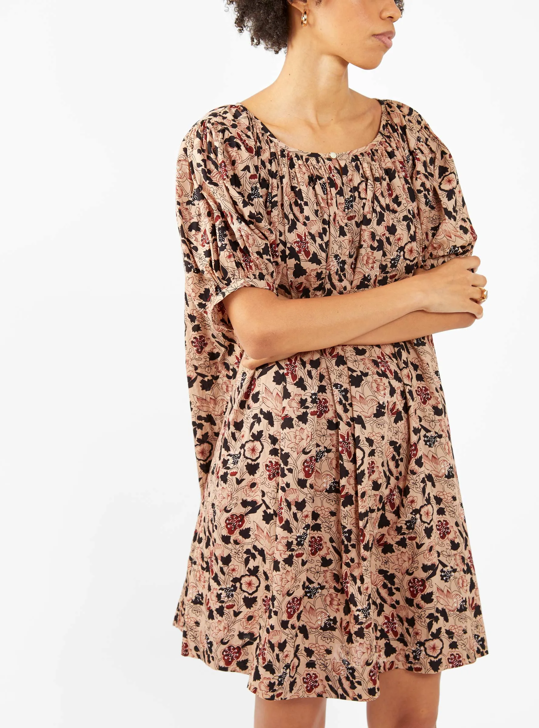 The Bedroom Dress Beige Canyon Floral