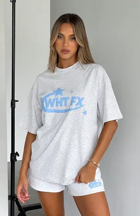 The Main Star Oversized Tee Grey Marle