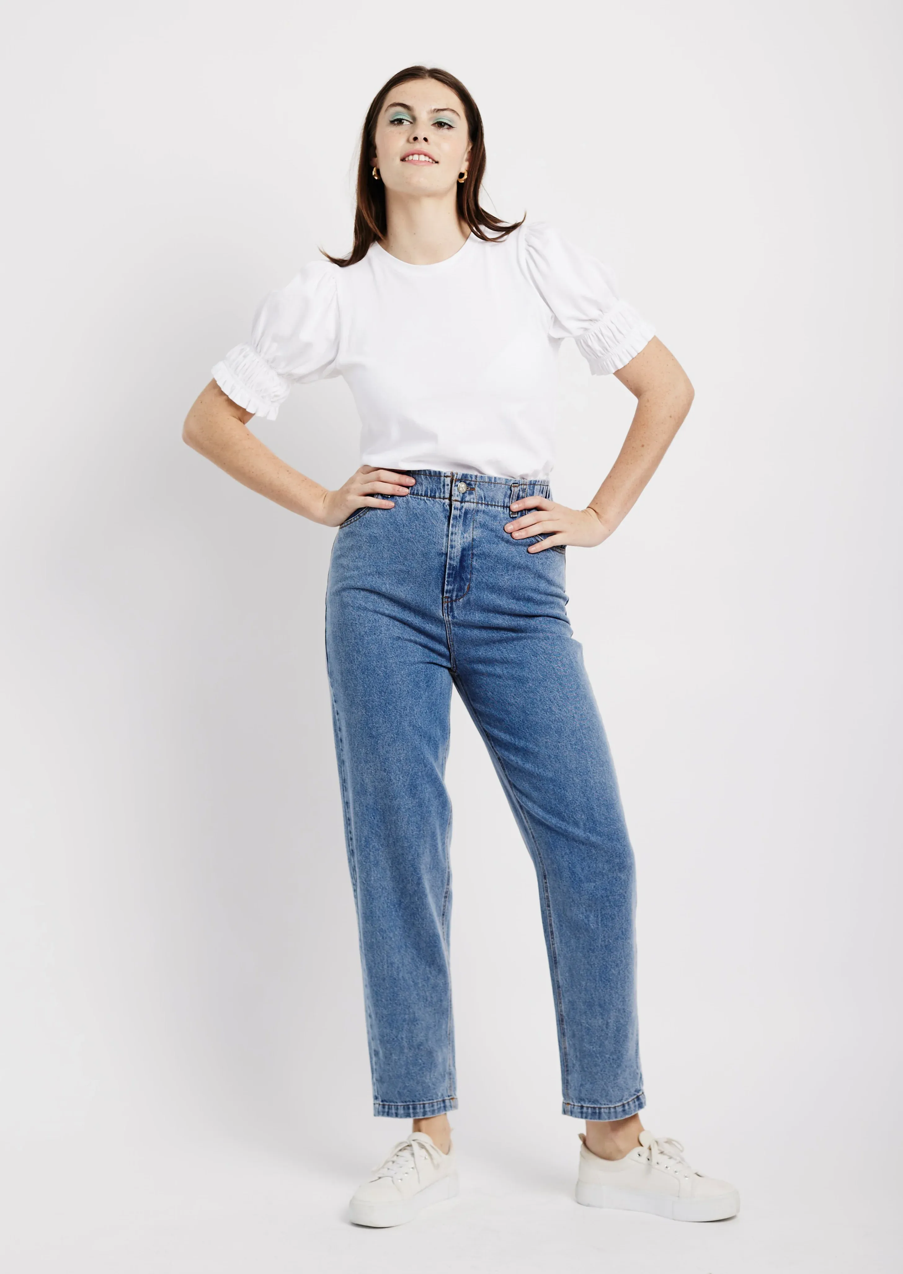 The Piecrust Jean in Denim