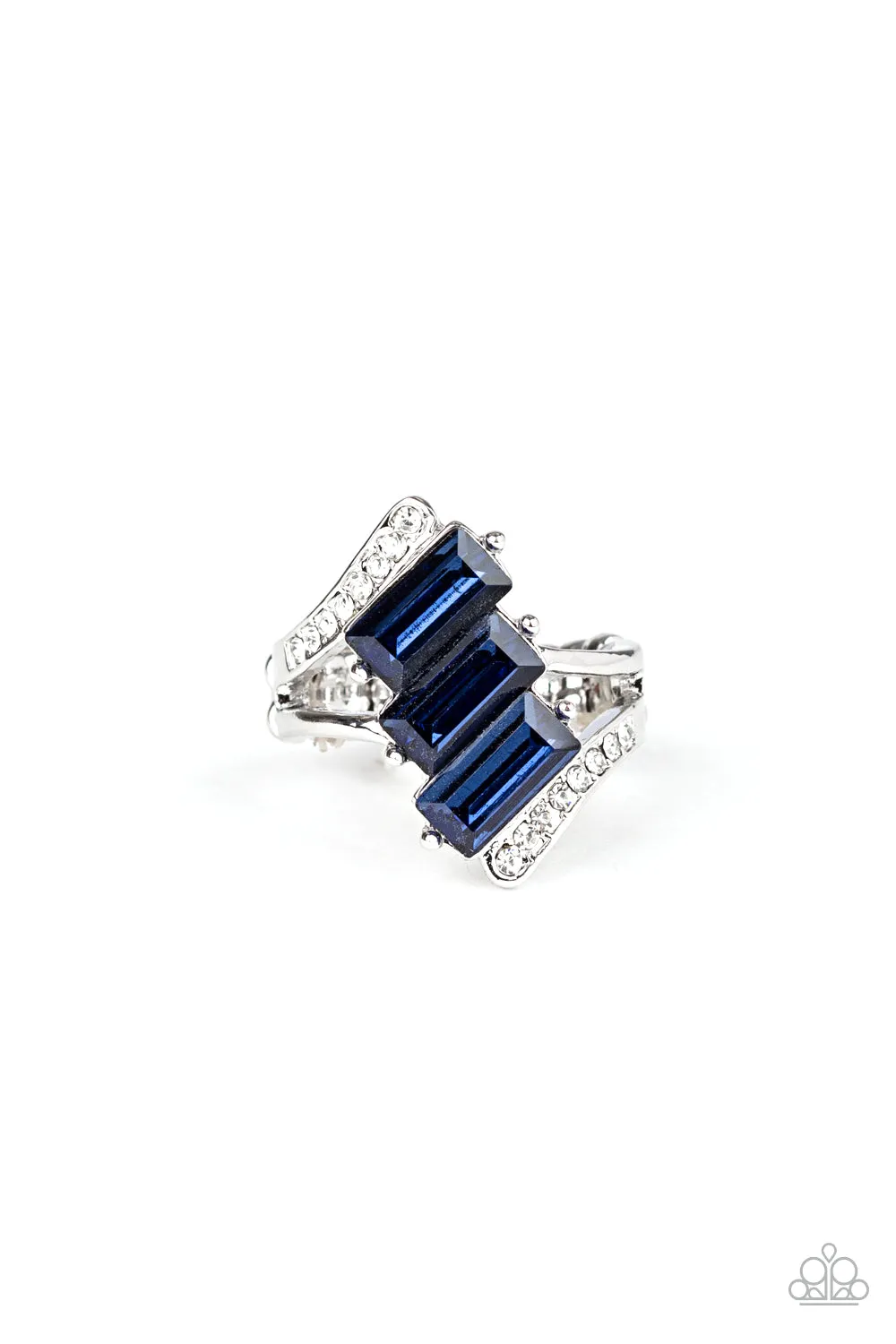 Triple Razzle - Blue Paparazzi Ring