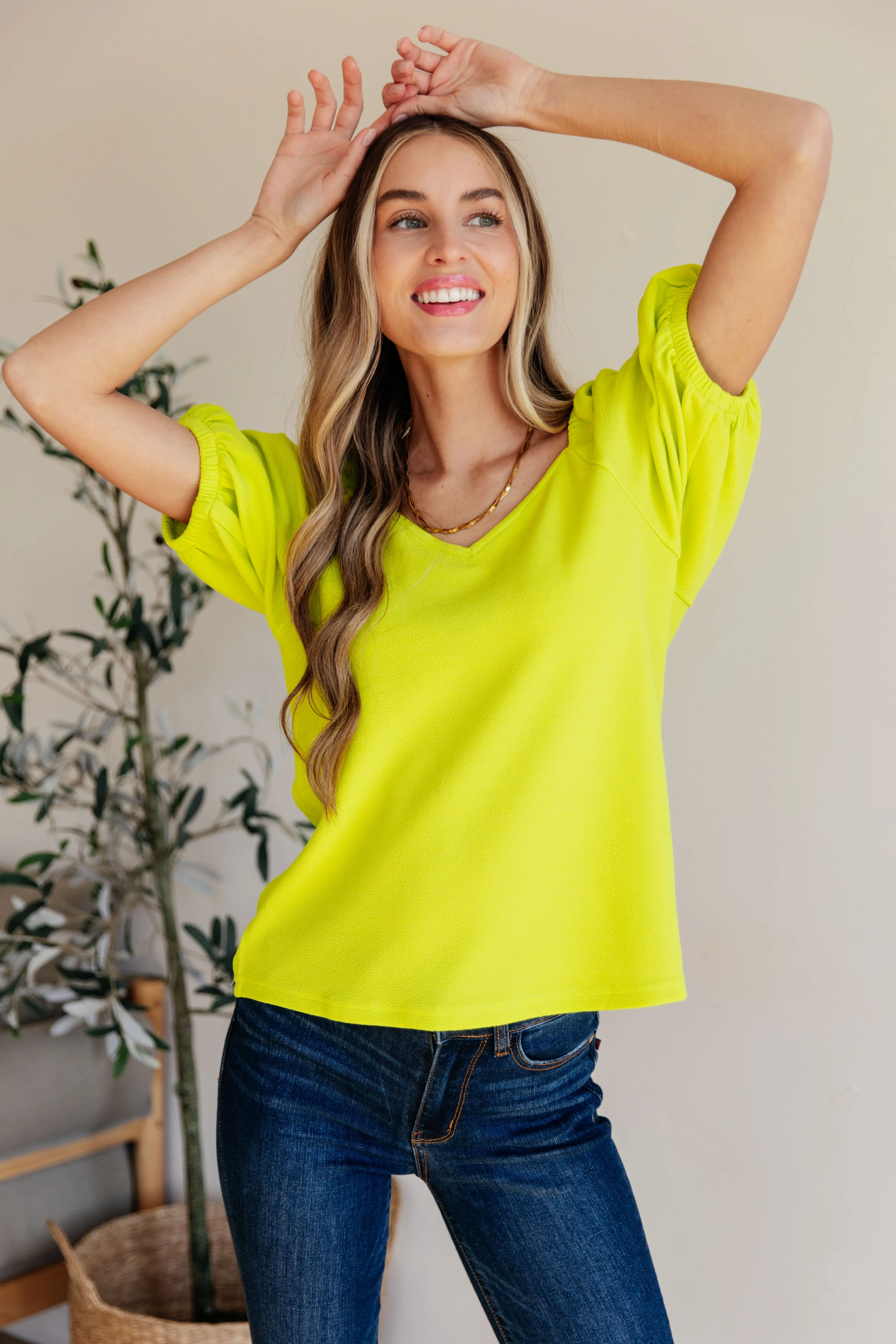 Try Me Balloon Sleeve Blouse (S-2XL)