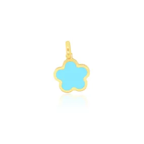 Turquoise Flower Charm