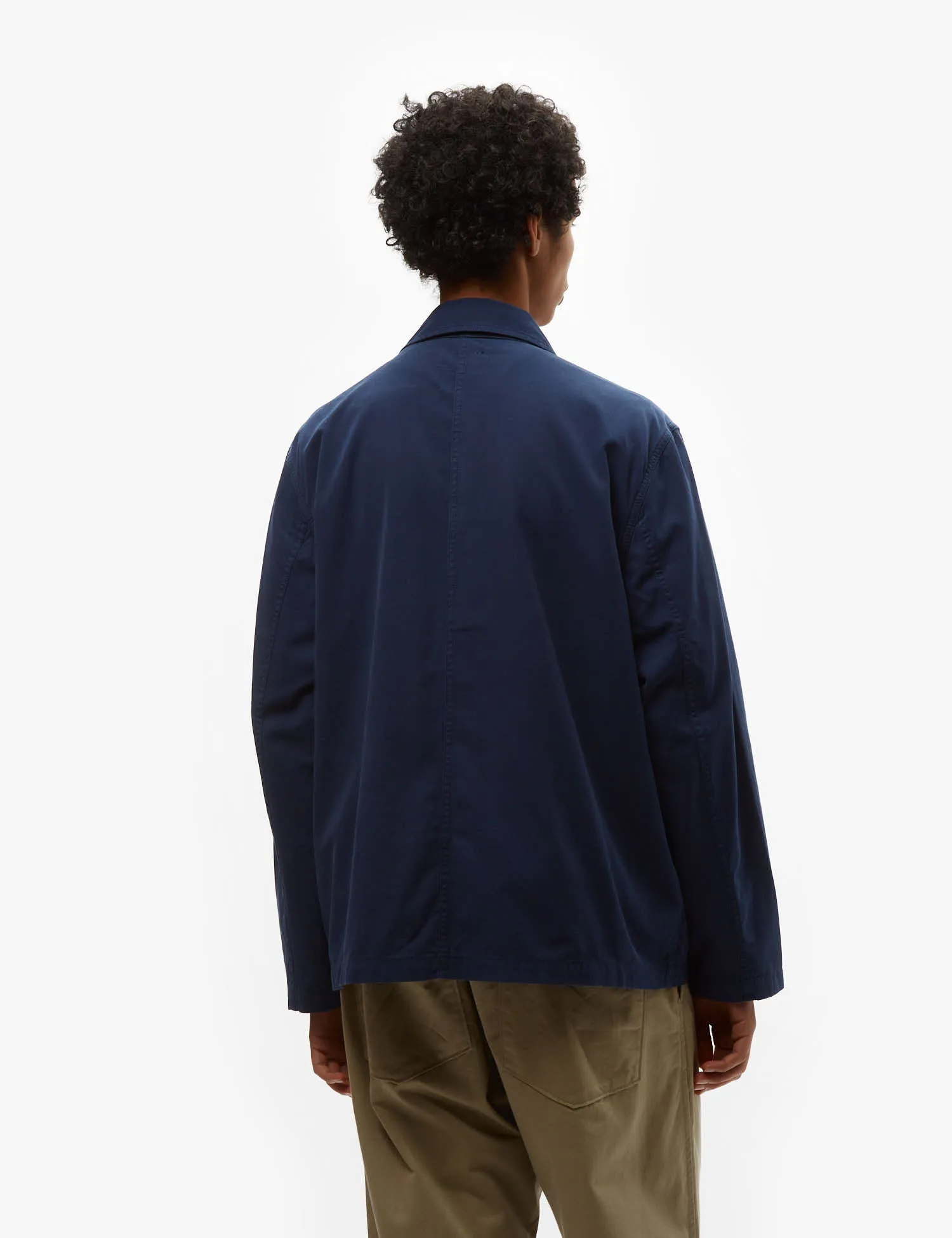 Universal Works Utility Jacket (Summer Canvas) - Navy Blue