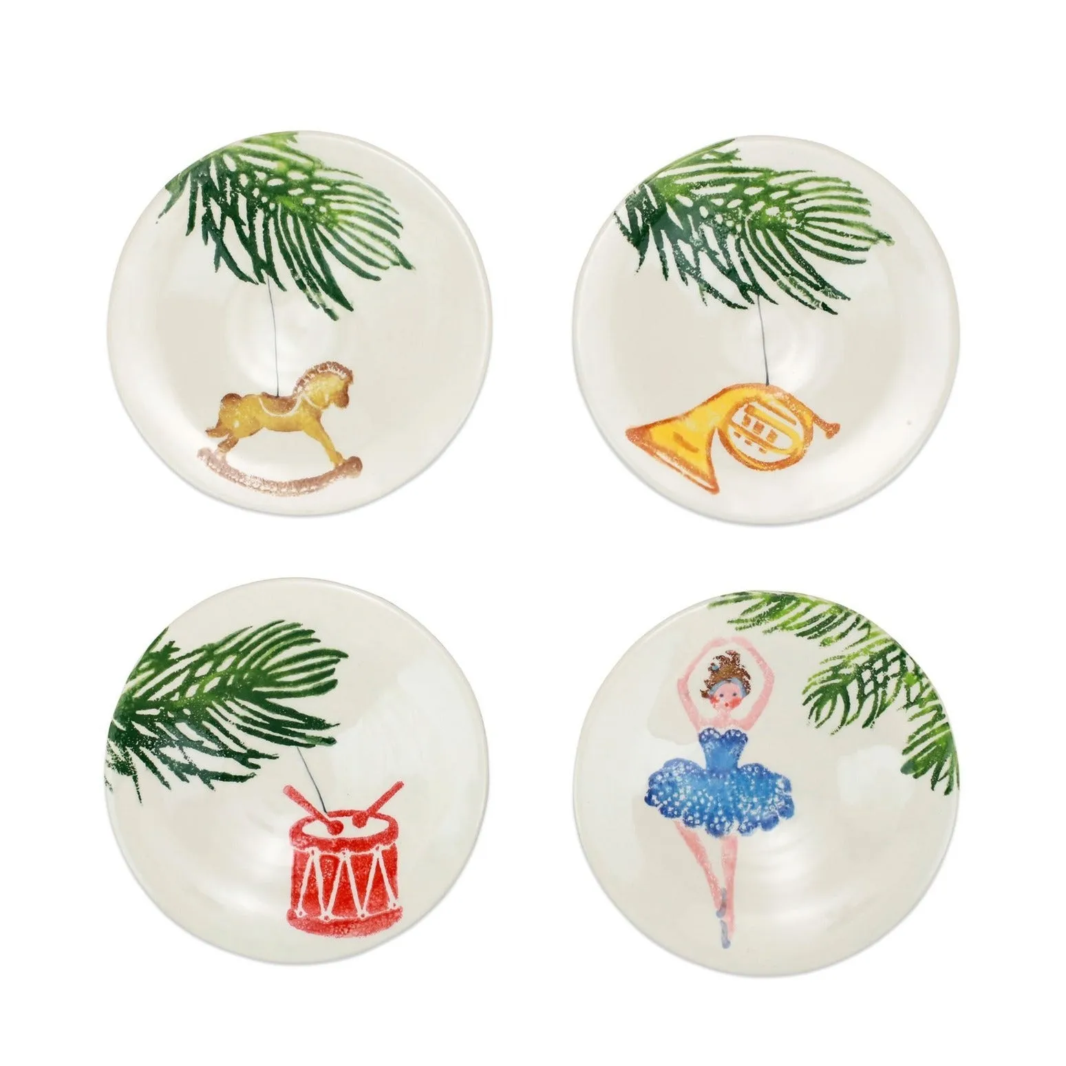 VIETRI Nutcracker Canape Plates