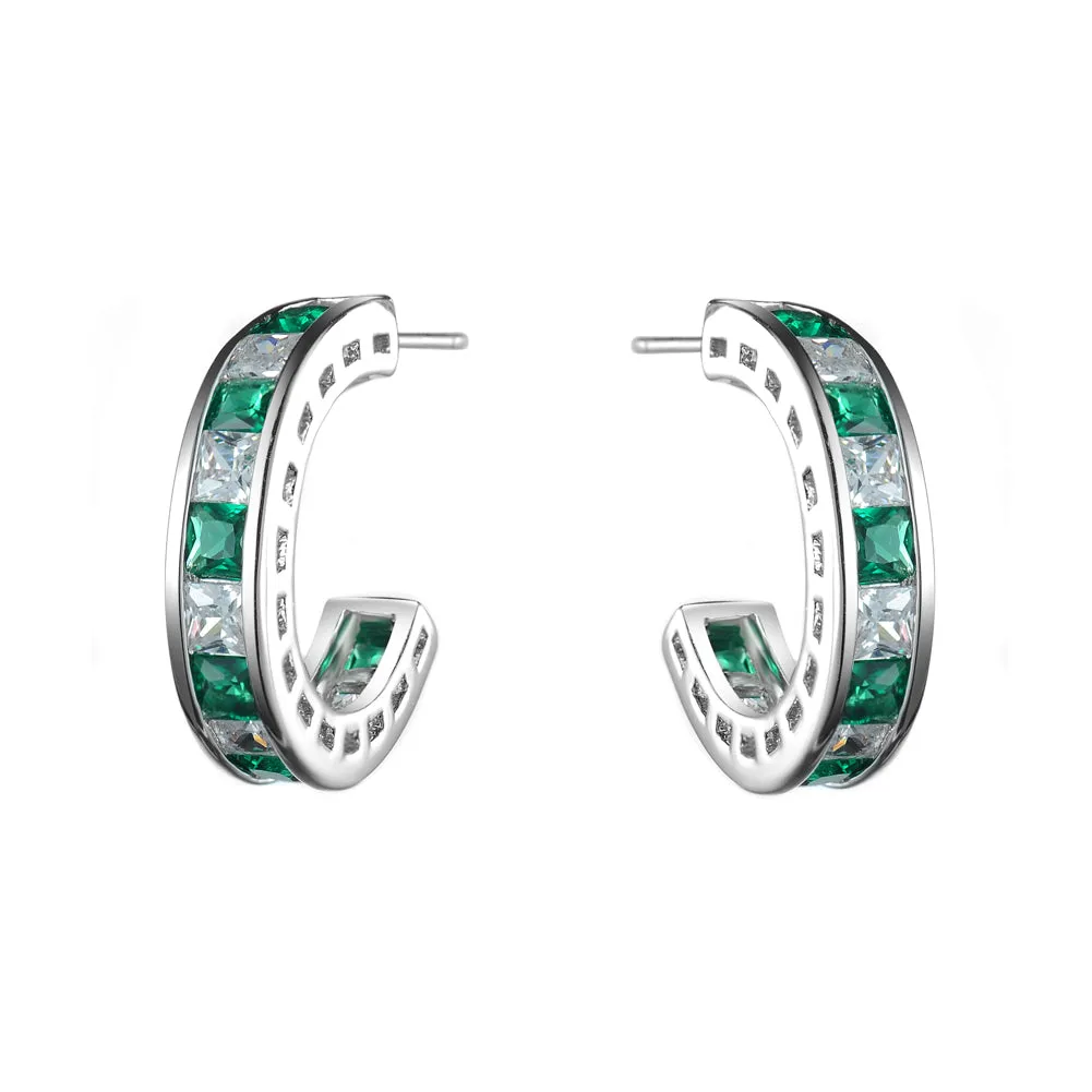 Women's Cubic Zirconia Hoop Earring