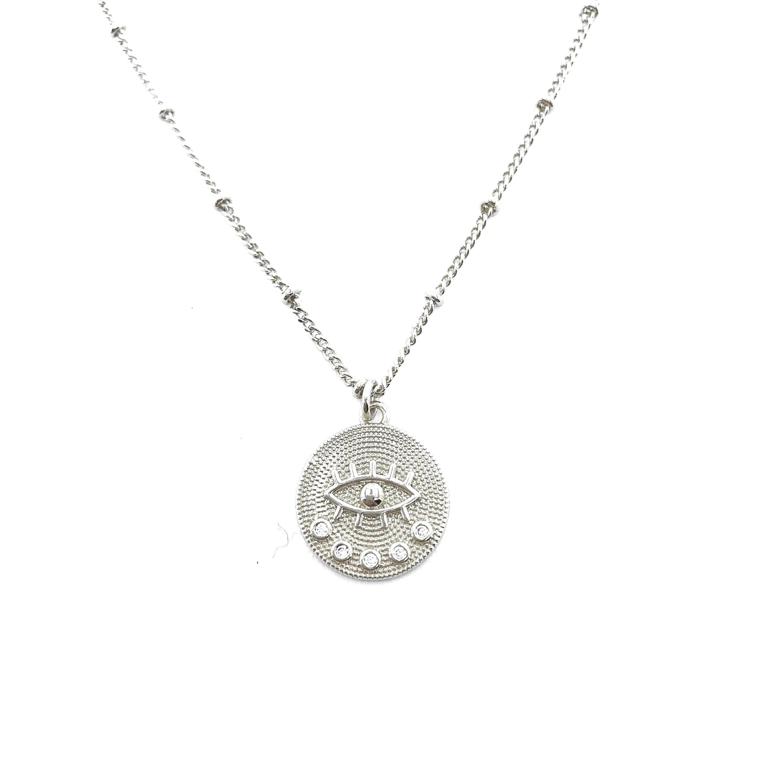 Women's CZ Evil eye Necklace