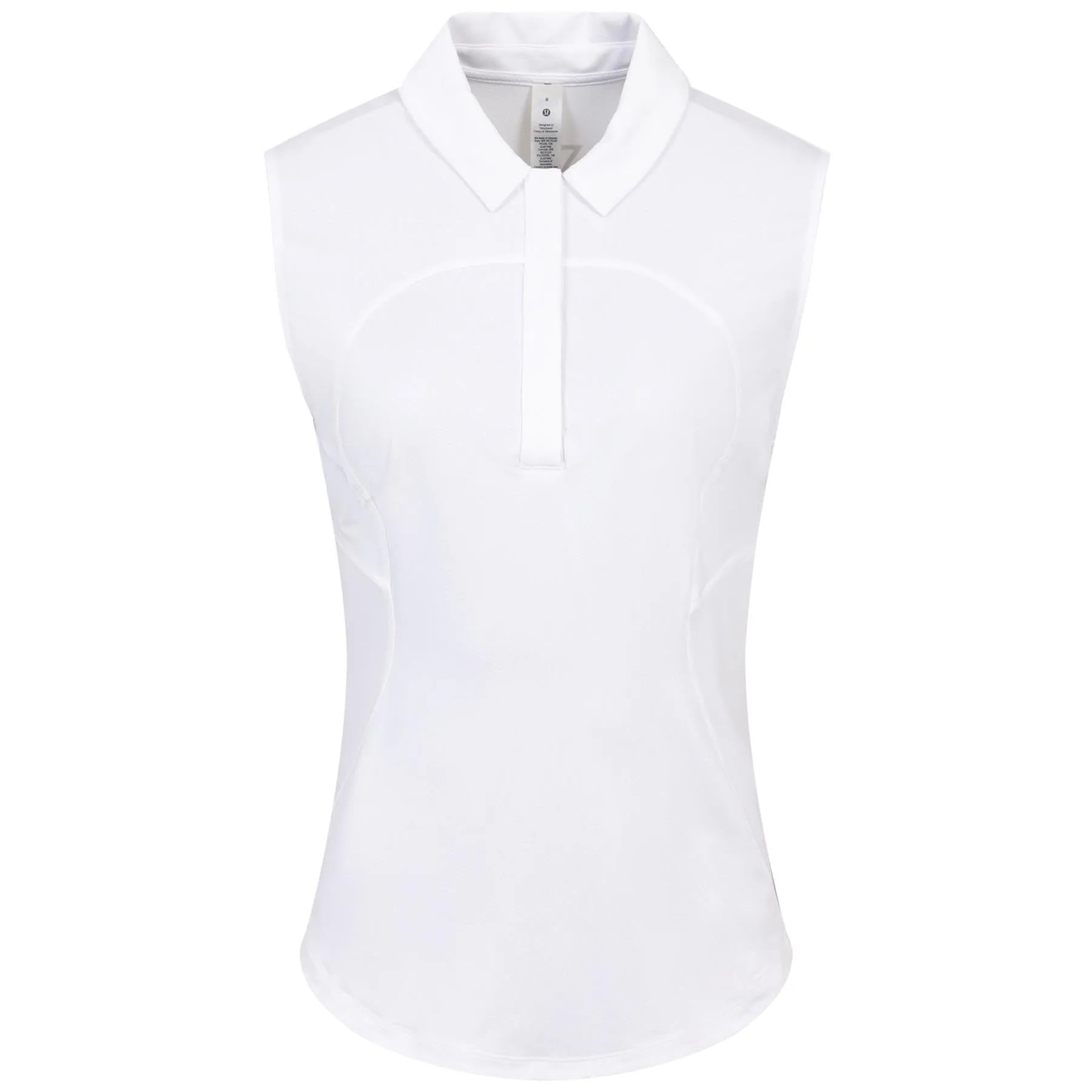 Womens Quick Drying Sleeveless Nylon Polo White - SS24