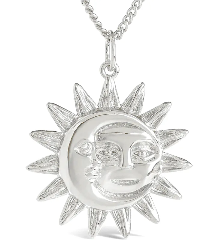 Women's Sunshine Crescent Moon Necklace