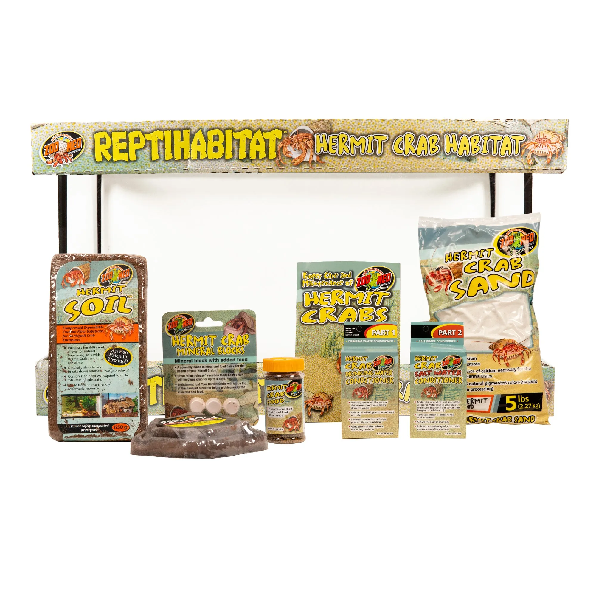 Zoo Med ReptiHabitat Terrarium Kit - Hermit Crab 10 Gallons